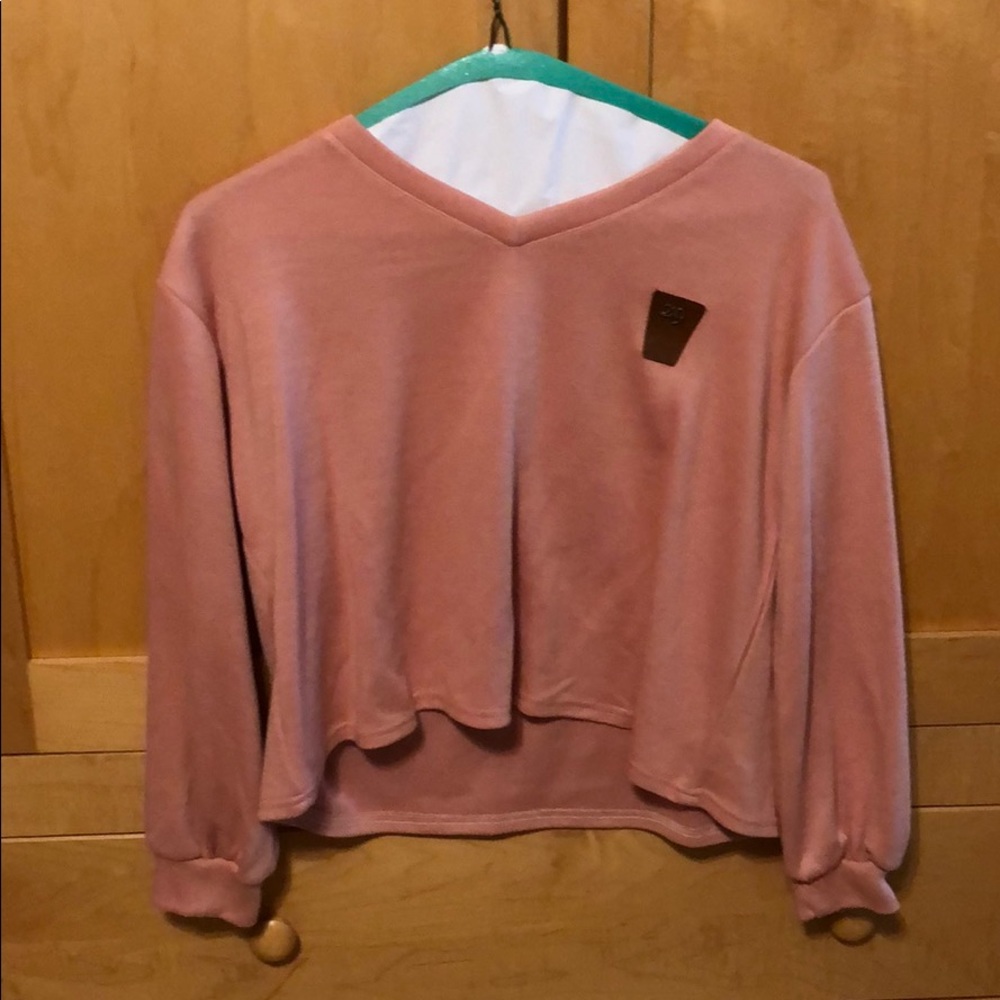 ZAFUL LONG SLEEVE SHORT CUT SHIRT
